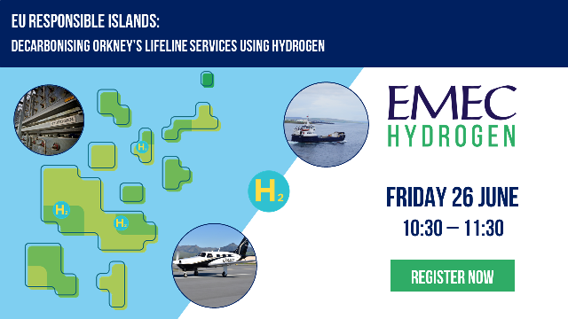 Webinar | EU Responsible Islands: Decarbonising Lifeline Services in Orkney using Hydrogen @ Zoom 