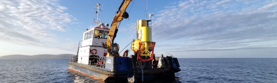 Deployment of mooring load reduction device (Credit Dublin Offshore)