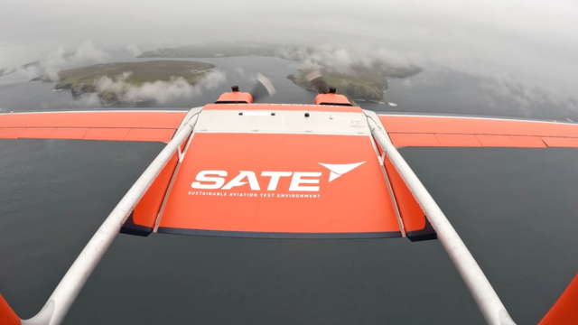 Windracers ULTRA aircraft photographed during flight trials in Orkney