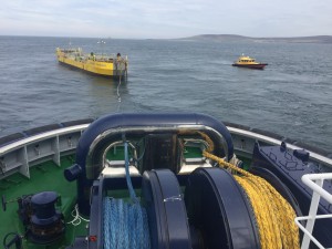 ATIR installation at Fall of Warness, view from Thor tug (copyright Orkney Harbour Authority)