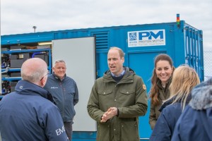 Duke and Duchess at EMEC hydrogen fuel cell (Credit Colin Keldie)