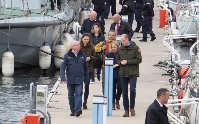 Duke and Duchess with Neil Kermode and Eileen Linklater from EMEC (Credit Colin Keldie)