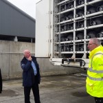 Anne-Marie Trevelyan MP and David Duguid MP viewing EMEC hydrogen storage trailers (Credit EMEC)