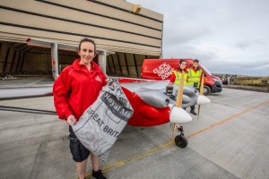 Royal Mail team up with Windracers to deliver mail to North Ronaldsay by drone (Credit Colin Keldie, Courtesy of SATE)