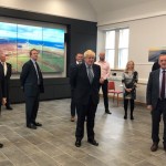 Prime Minister Boris Johnson meeting local renewables businesses in Stromness, July 2020 (credit Orkney Islands Council)