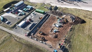 Caldale site under construction April 2021 (credit EMEC)