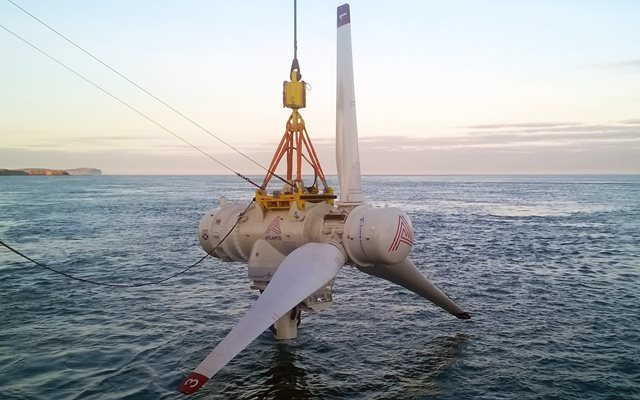 AR1500 turbine deployment at MeyGen (Credit SIMEC Atlantis Energy)