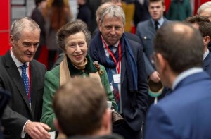 Princess Royal at the University of Edinburgh’s FastBlade facility (credit Neil Hanna)