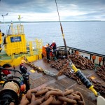 TFI mooring component deployment at EMEC test site with TSB (Credit Startpoint Media)