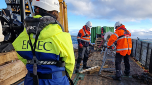 Capping seabed cable at EMEC