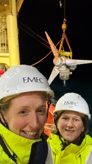 Heather and Florence during MeyGen turbine retrieval 1